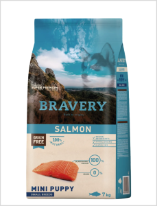 Bravery Cachorro Mini Puppy (raza pequeña) 7kg Salmón
