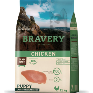 Bravery Cachorro Pollo 12kg