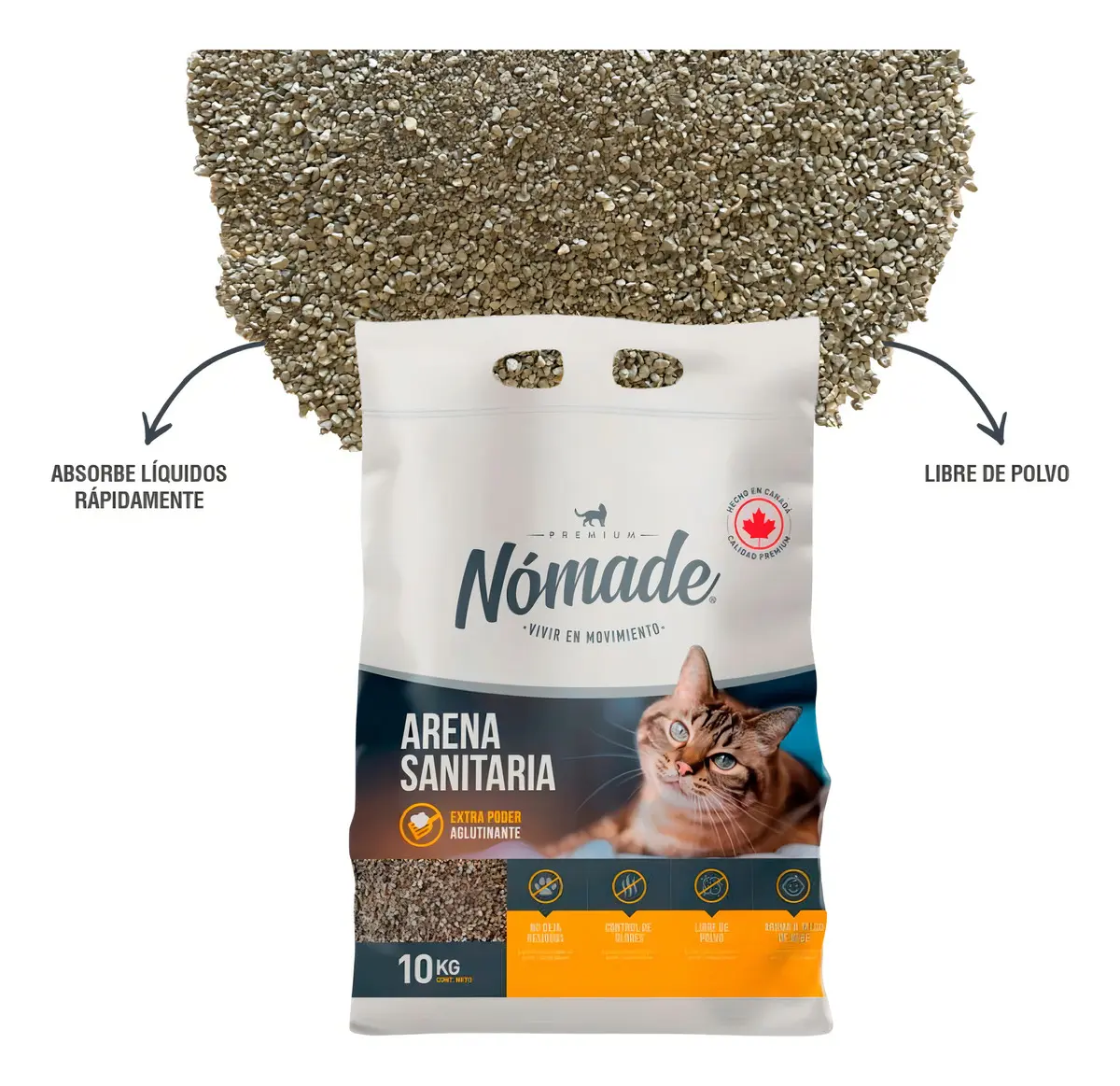 Arena Sanitaria Nómade 10kg - Imagen 2